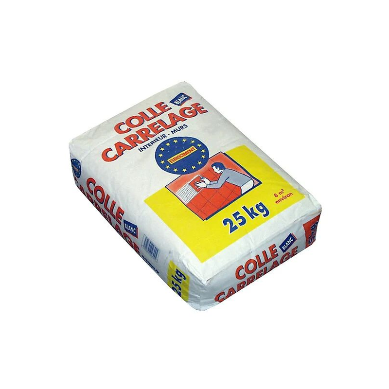 Ciment colle mur blanc 25kg