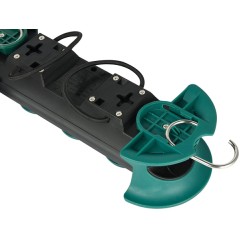 Bloc multiprises 3 prises 3m IP44 pro noir/vert