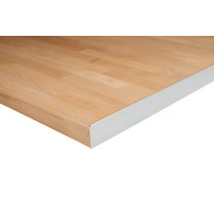 Profil pour plan de travail 38mm L.67cm finition alu