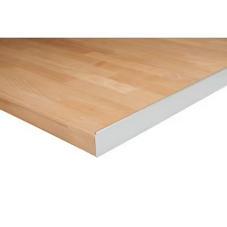 Profil pour plan de travail 38mm L.67cm finition alu