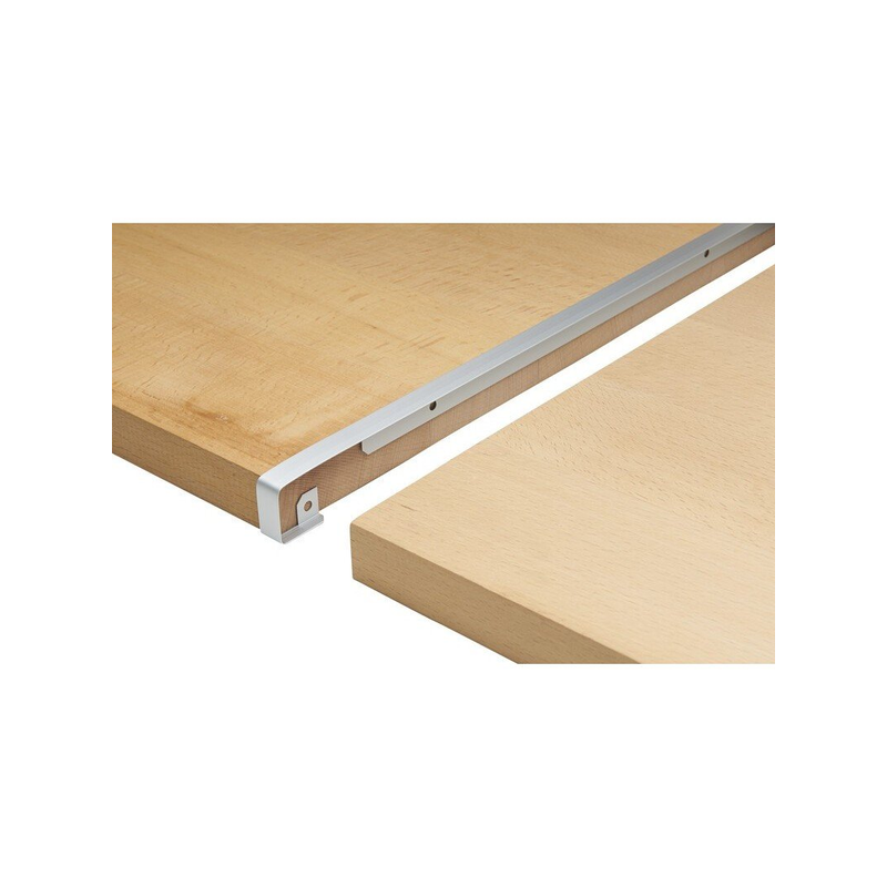 Profil pour plan de travail 28mm L.67cm jonction droite alu