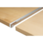 Profil pour plan de travail 28mm L.67cm jonction droite alu