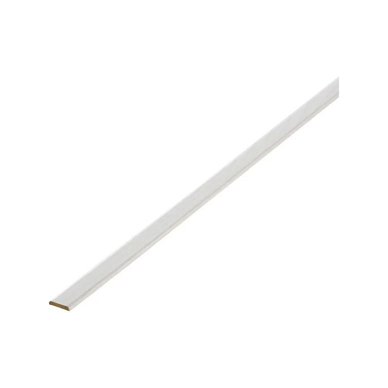 Champlat revêtu 2 arrondis 5x30mm 2.4m frêne blanc