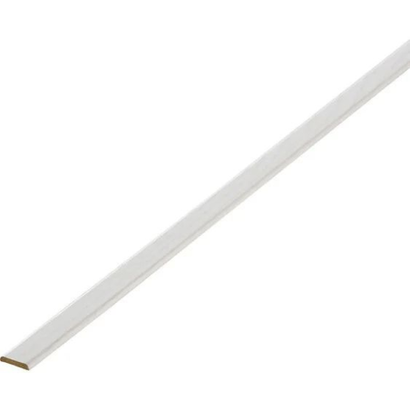 Champlat revêtu 2 arrondis 5x30mm 2.4m frêne blanc