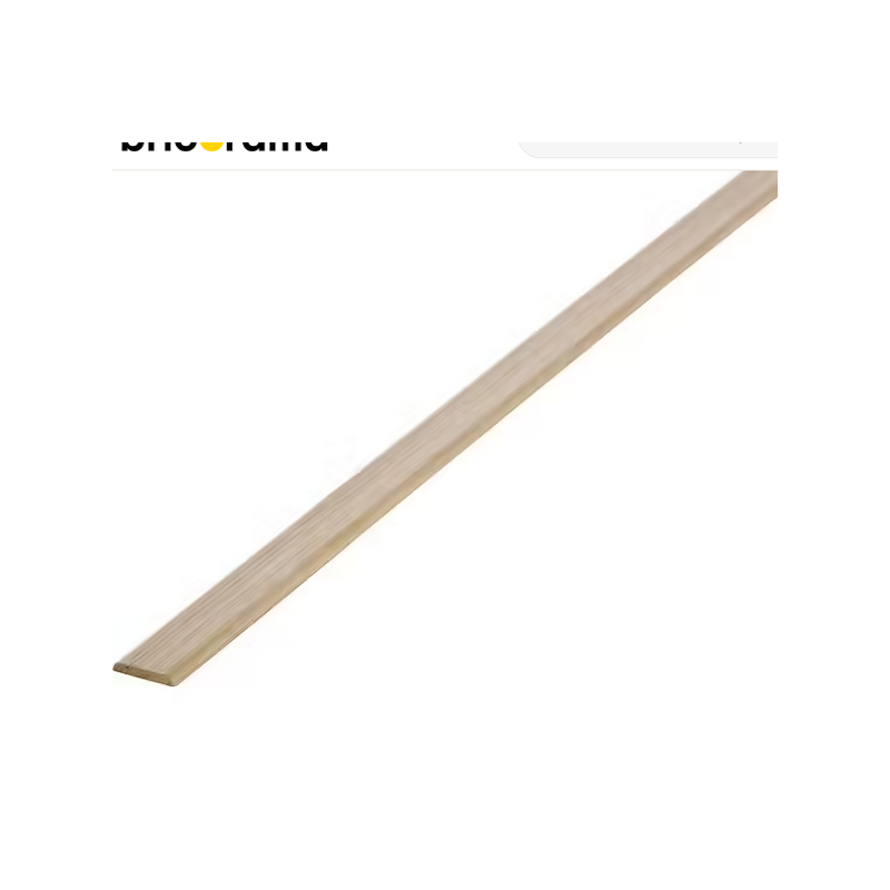 Champlat revêtu 2 arrondis 5x30mm 2.4m chêne clair