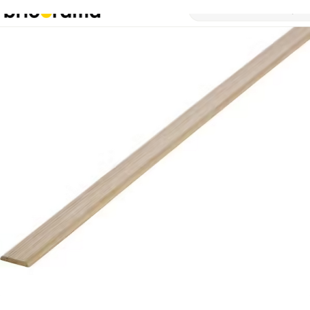 Champlat revêtu 2 arrondis 5x30mm 2.4m chêne clair
