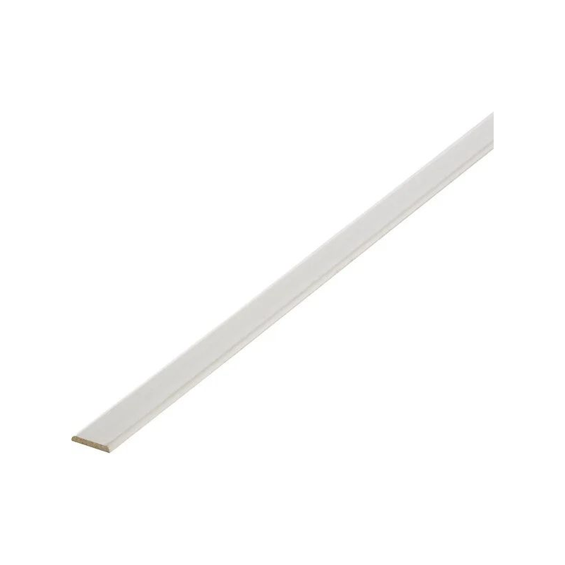 Champlat revêtu 2 arrondis 5x30mm 2.4m blanc