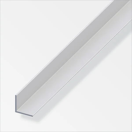 cornière égale aluminium anodisé argent 15x15mm 1m