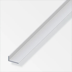 Cornière inègale aluminium anodisé argent 20x10mm 1m