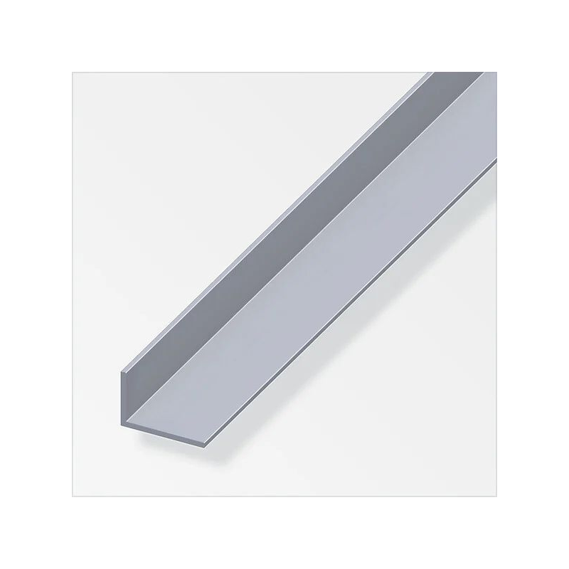 Cornière inègale aluminium anodisé argent 40x15mm 1m