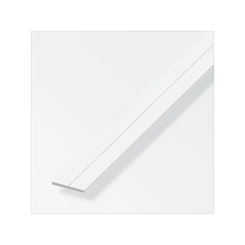 Plat pvc 29.5mm blanc 1m