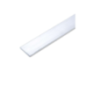 Plat pvc 15.5mm blanc 1m