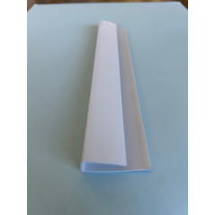 Profilé finition u pvc blanc 5.8m