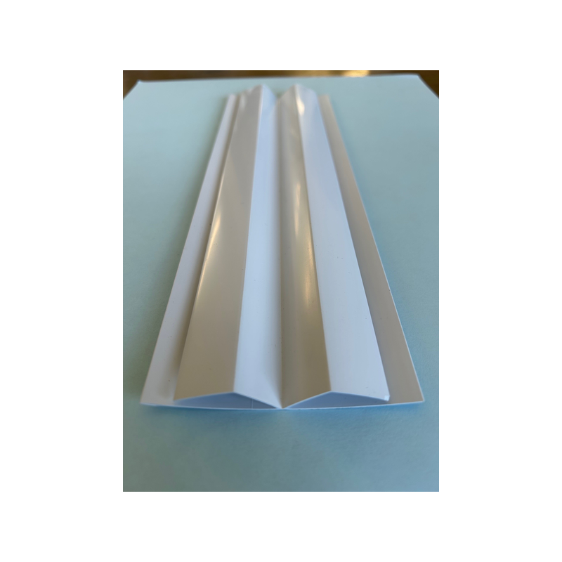 Profilé jonction variable pvc blanc 5.8m