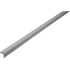 Baguette d'angle revêtu 20x20mm 2.4m gris clair