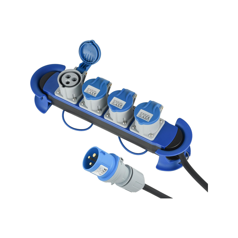 Bloc multiprises 4 prises cee 16A ip44 3m