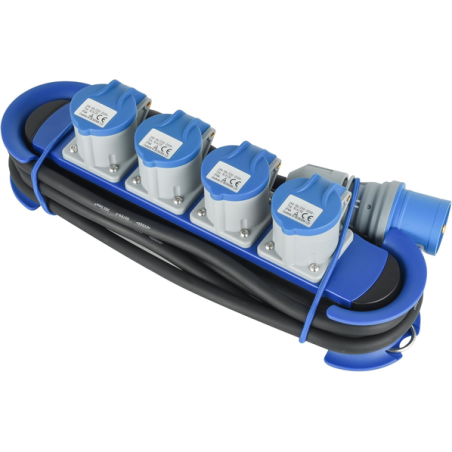 Bloc multiprises 4 prises cee 16A ip44 3m