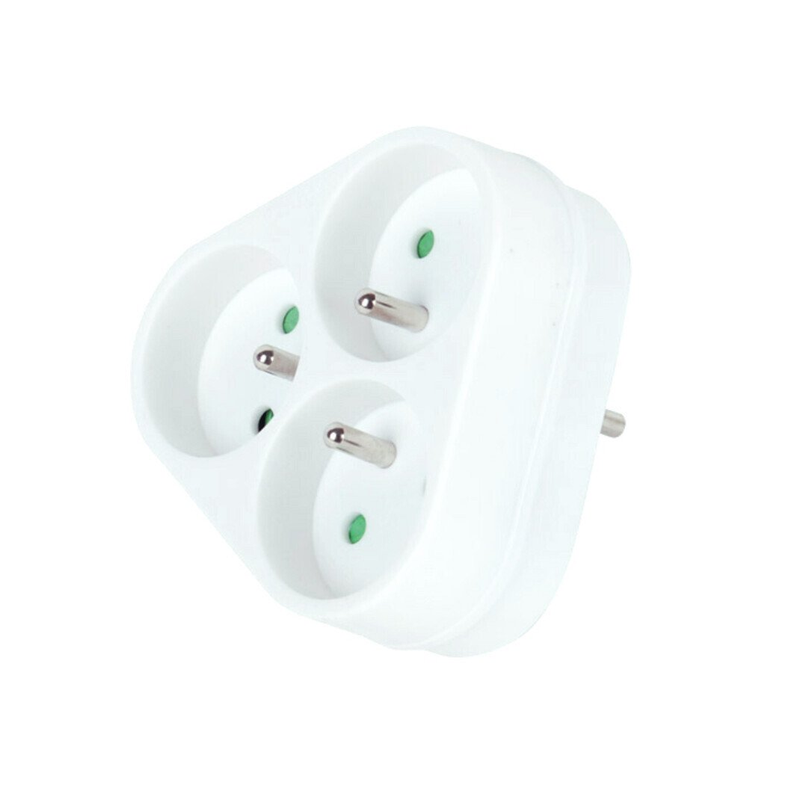 Triplite 3x16A 2p+t blanc