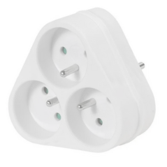 Triplite 3x16A 2p+t blanc