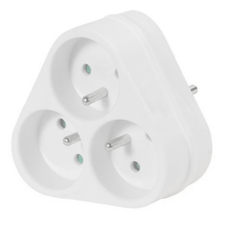 Triplite 3x16A 2p+t blanc