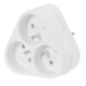 Triplite 3x16A 2p+t blanc