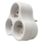 Triplite 3x16A 2p+t triangle blanc