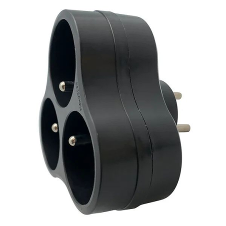 Triplite 3x16A 2p+t triangle noir