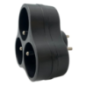 Triplite 3x16A 2p+t triangle noir