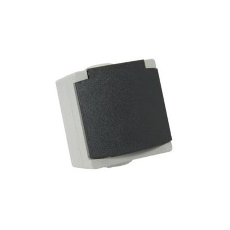 Prise de courant 2p+t IP54 Perle gris