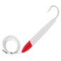 Boone woody plug 6" 10/0 red white