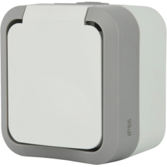 Prise de courant 2p+t IP55 Hypro a volet