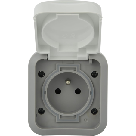 Prise de courant 2p+t IP55 Hypro a volet