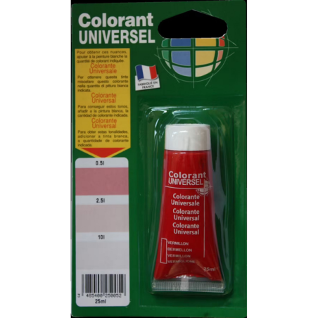 Colorant 25ml vermillon