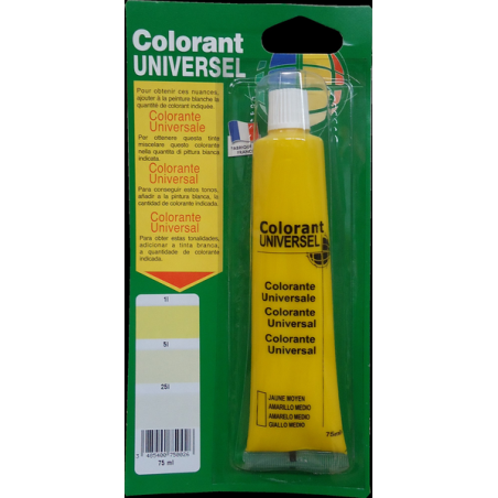 Colorant 75ml jaune moyen