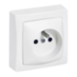 Prise de courant 2p+t Oteo blanc complet