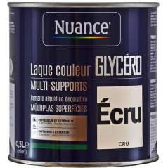 Laque glycéro 0.5L satin écru
