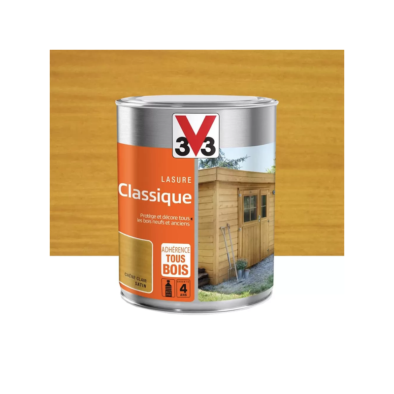 Lasure classique 5l satin chêne clair