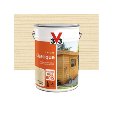 Lasure classique 5l satin incolore