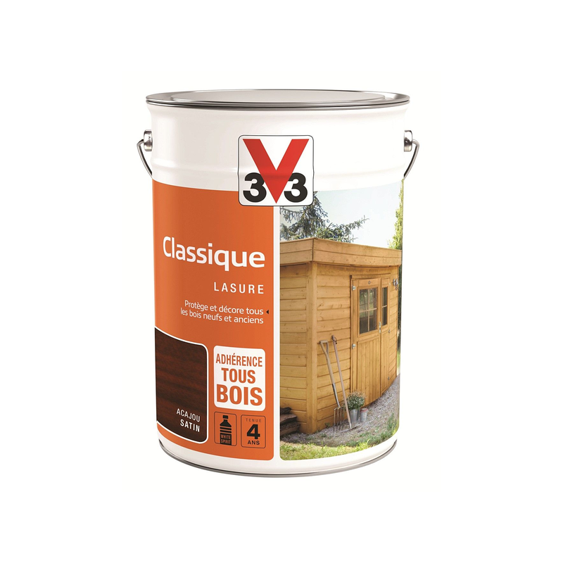 Lasure classique 5l satin acajou