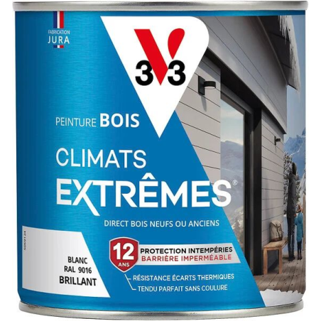Climats extrêmes bois 0.5L brillant blanc