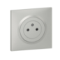 Prise de courant 2p+t Dooxie surface alu complet