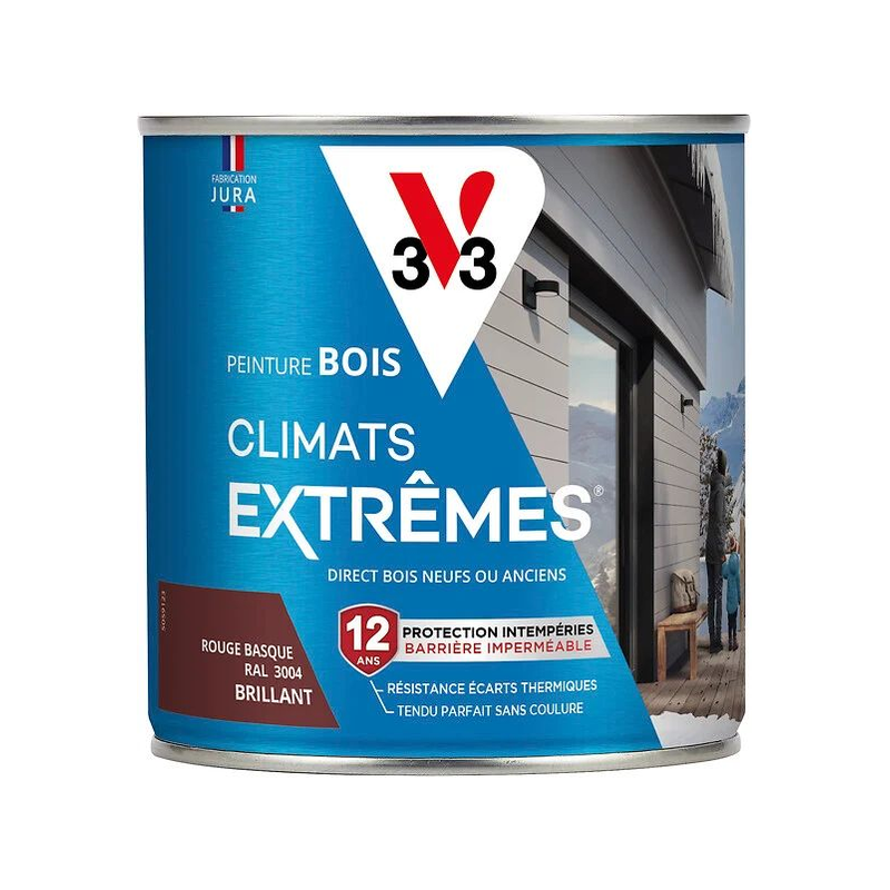 Climats extrêmes bois 0.5L brillant rouge basque