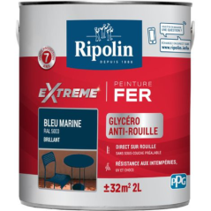 Ripolin xtrem fer 2L brillant bleu marine