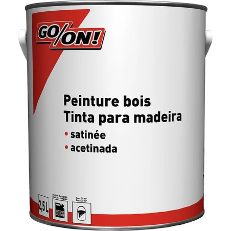 Peinture bois 2.5L satin gris