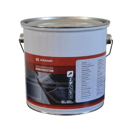 Vernis bois 2.5L satin rouge