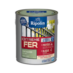 Ripolin xtrem fer 2L vert olivier