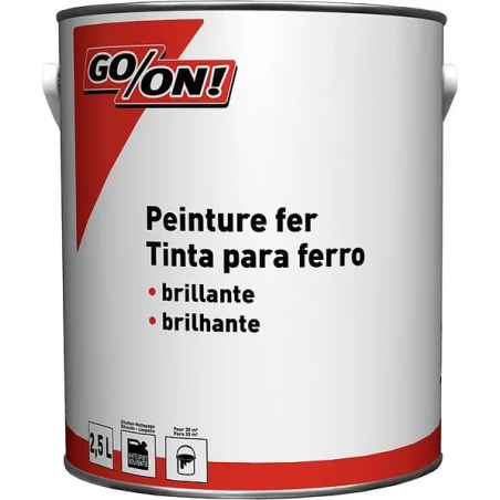 Peinture fer 2.5L brillant blanc