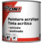 Peinture acrylique mur/plafond satine 0.5L blanc