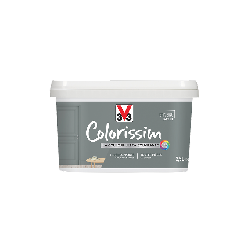 Colorissim 2.5L satin gris zinc
