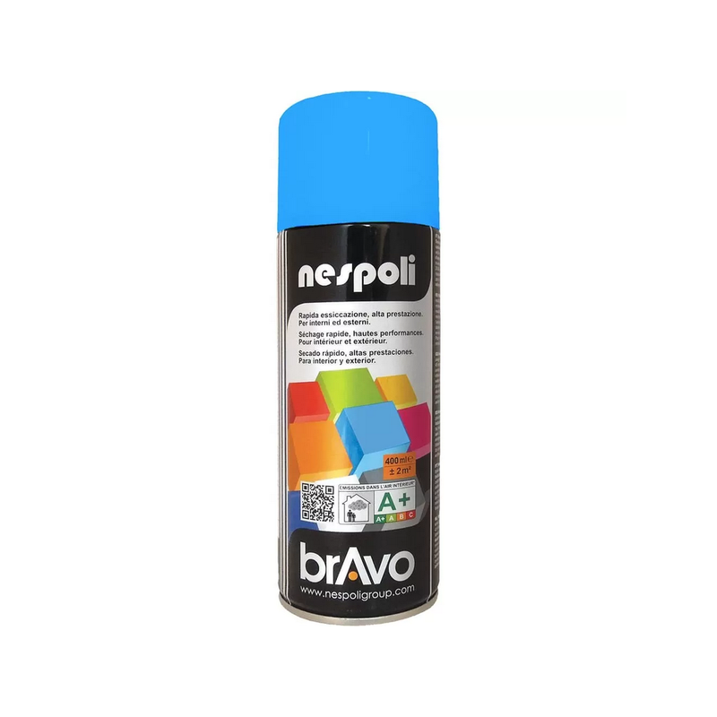 Aérosol peinture 400ml brillant bleu azur